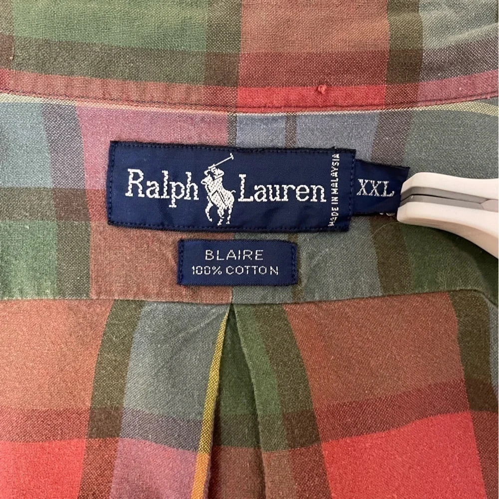 Polo Ralph Lauren Cotton Plaid Button Down XXL